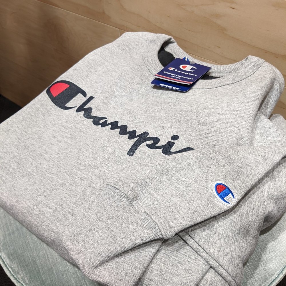 Brand New XL Gray Champion Fleece Crewneck